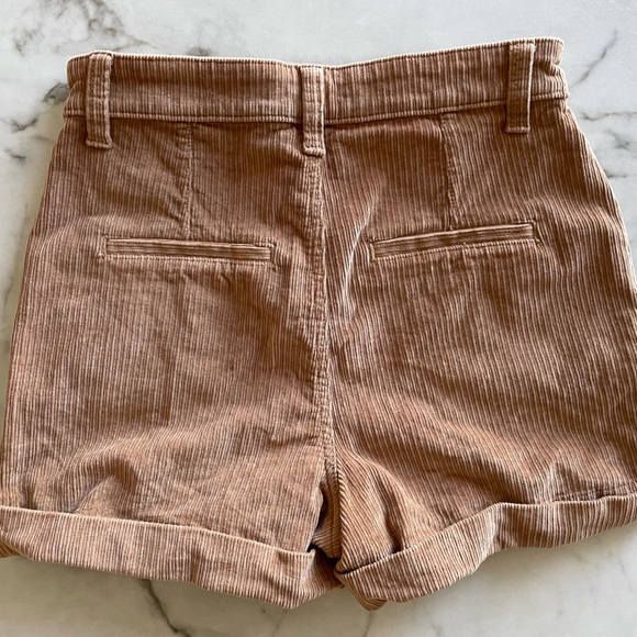 Express High-Waist Corduroy Shorts - Picture 2 of 4